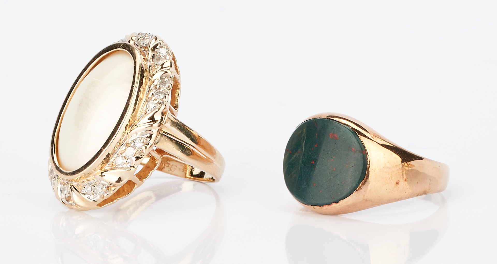 Lot 1006: 5 Ladies Gold and Gemstone Rings