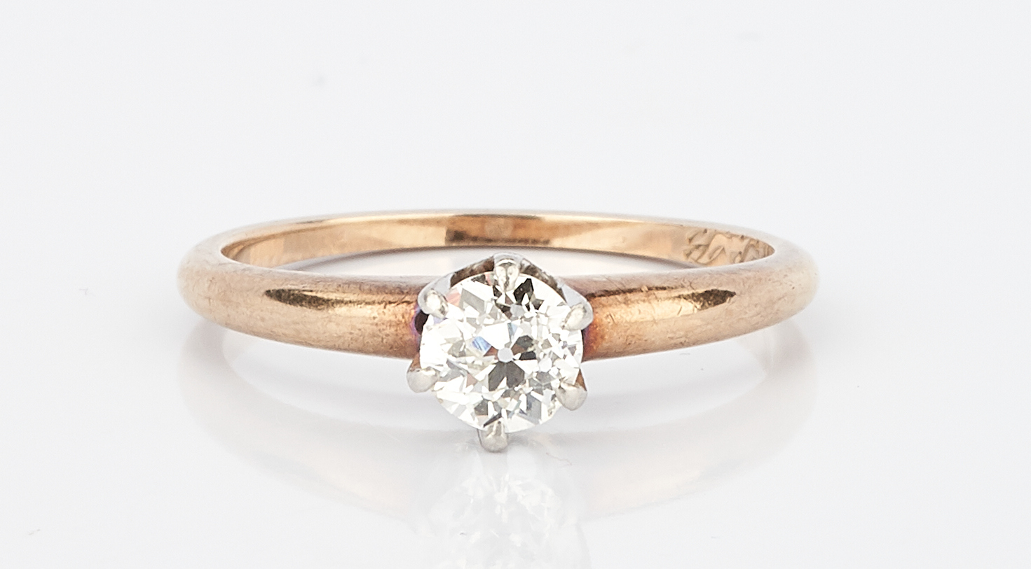 Lot 1010: Ladies 14K Engagement Ring