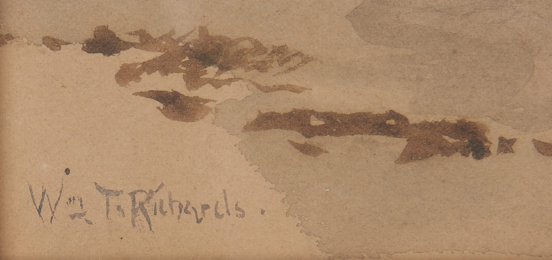 Lot 103: William Trost Richards Watercolor, Naragansett Bay