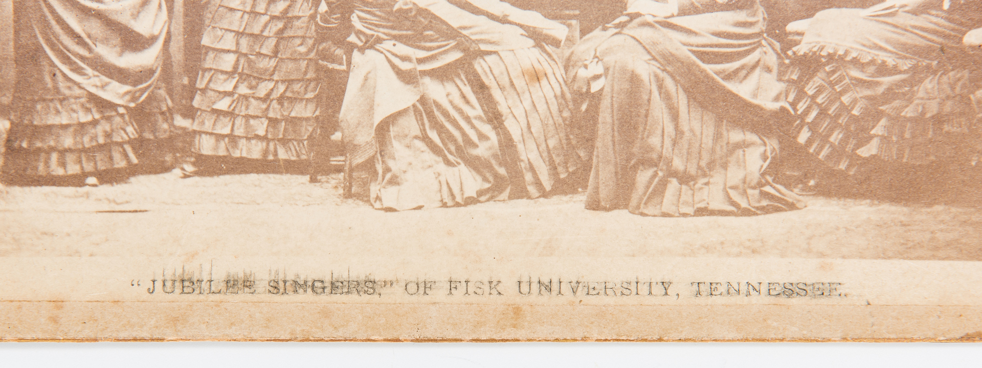 Lot 1050: Fisk University, TN Jubilee Singers Cabinet Card