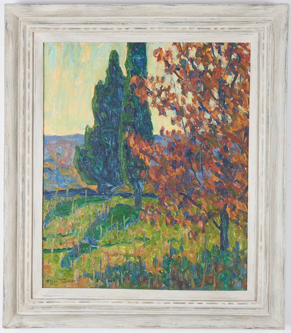 Lot 107: Allen Tucker O/C Impressionist Landscape