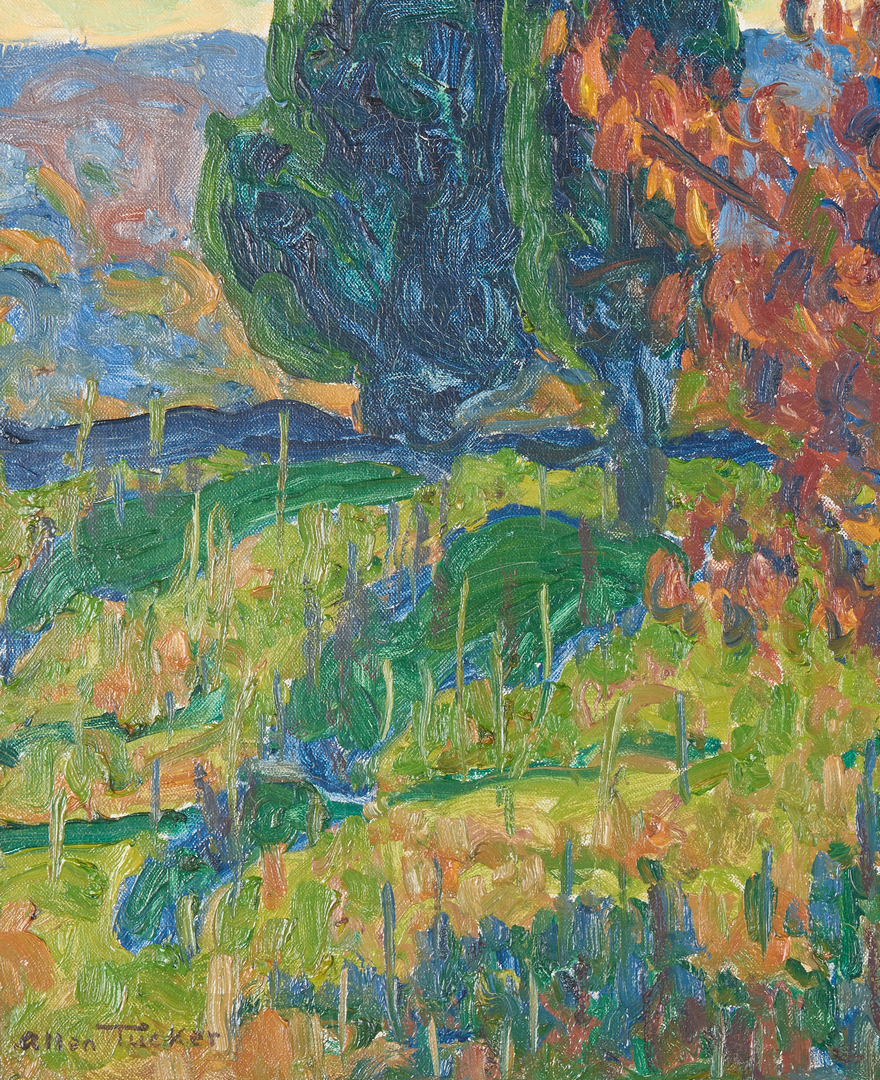 Lot 107: Allen Tucker O/C Impressionist Landscape