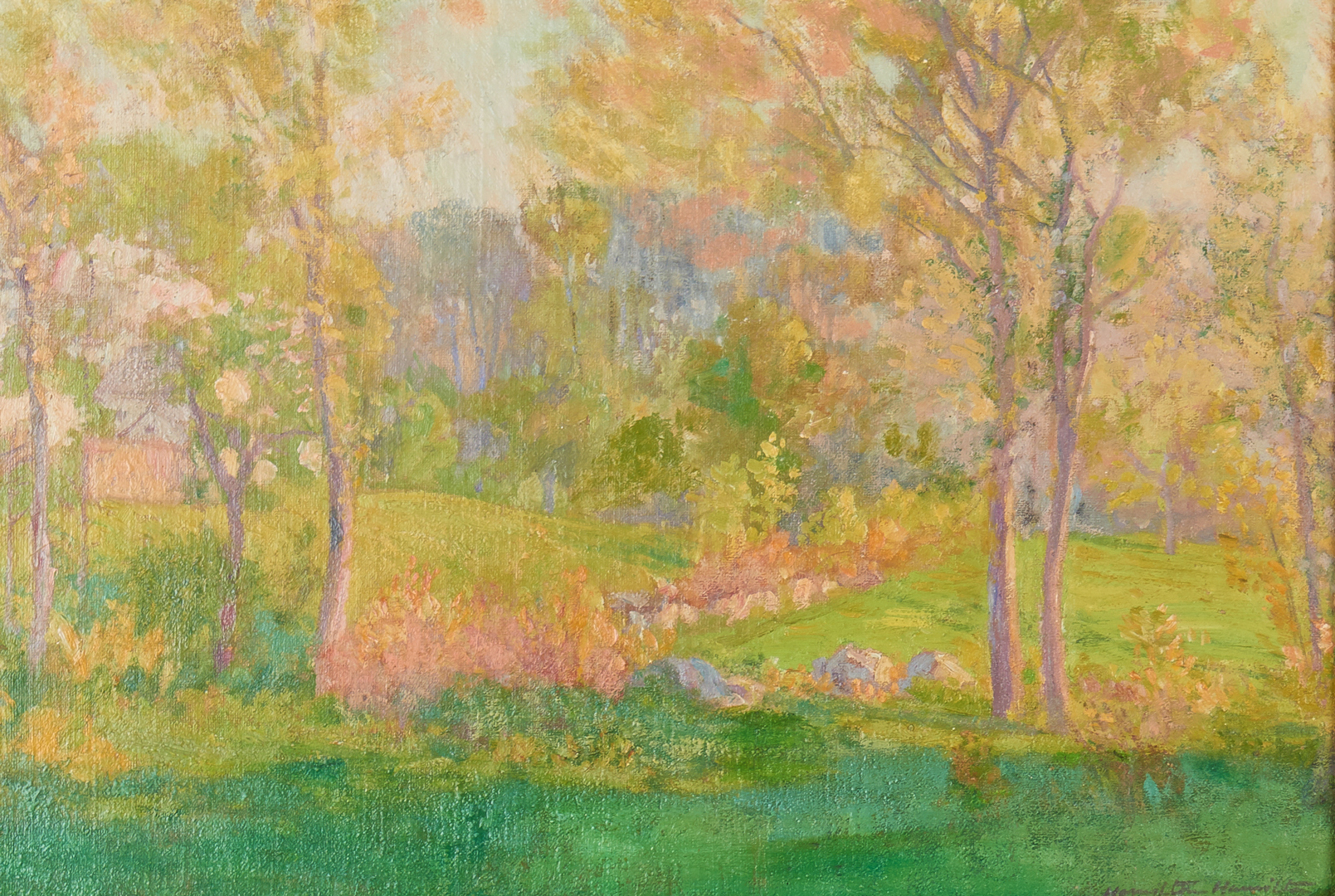 Lot 108: Hamilton Hamilton O/C Painting, Impressionist Landscape