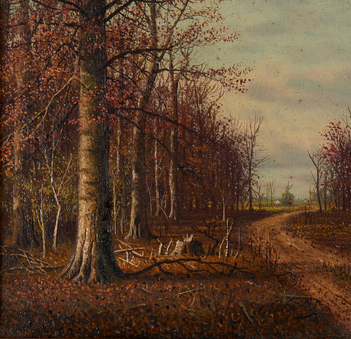 Lot 141: William M. Snyder O/C, Autumn Landscape
