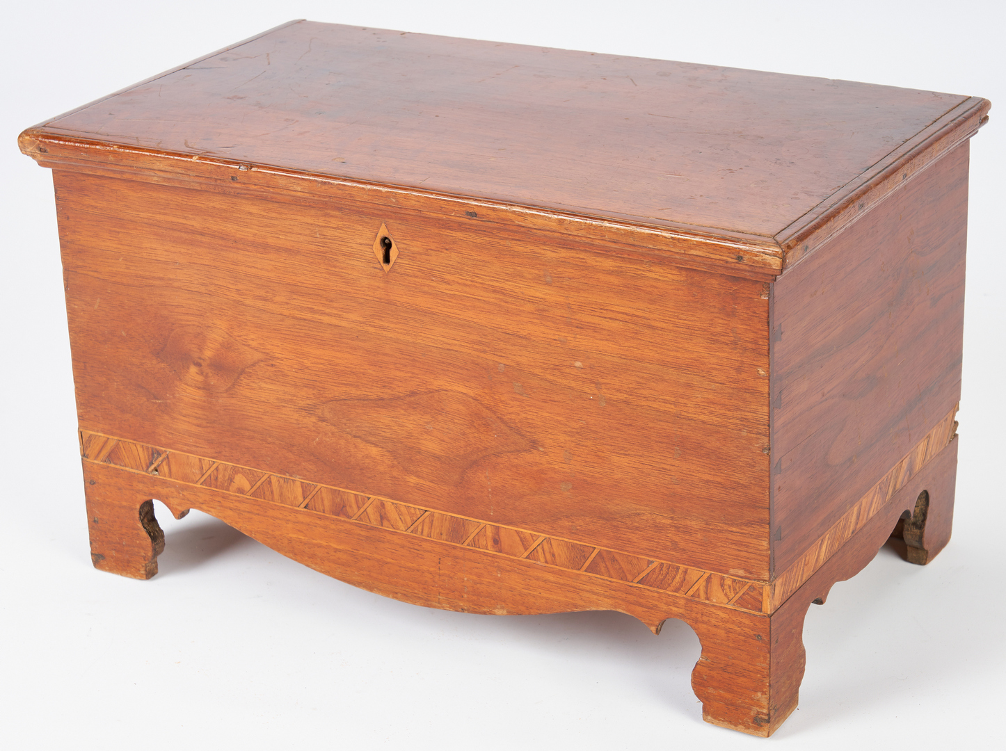 Lot 145: Miniature Southern Inlaid Blanket Chest