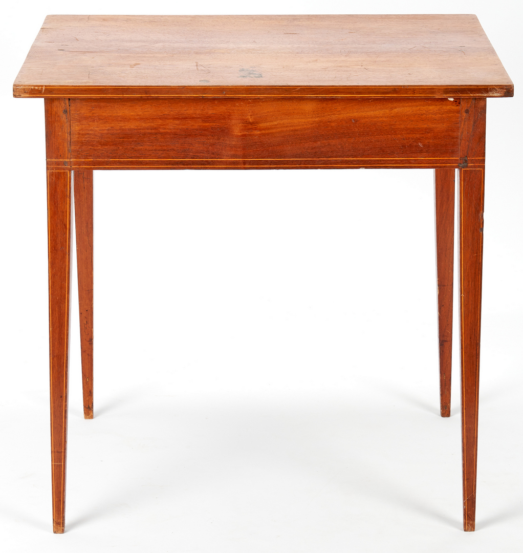 Lot 148: Southern Hepplewhite Inlaid Table