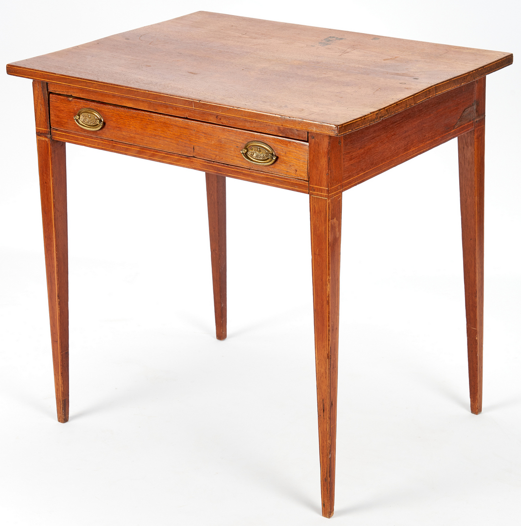 Lot 148: Southern Hepplewhite Inlaid Table