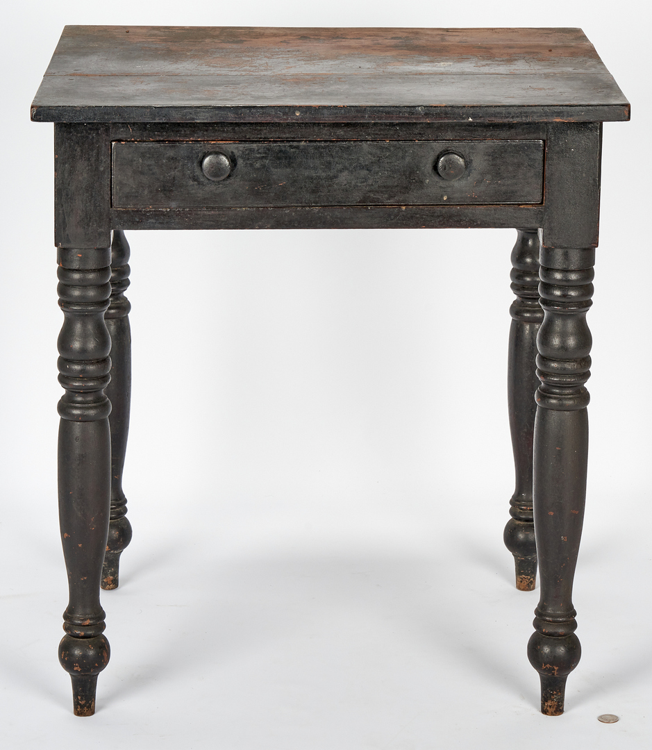 Lot 157: Middle TN Cherry Work Table, Original Surface