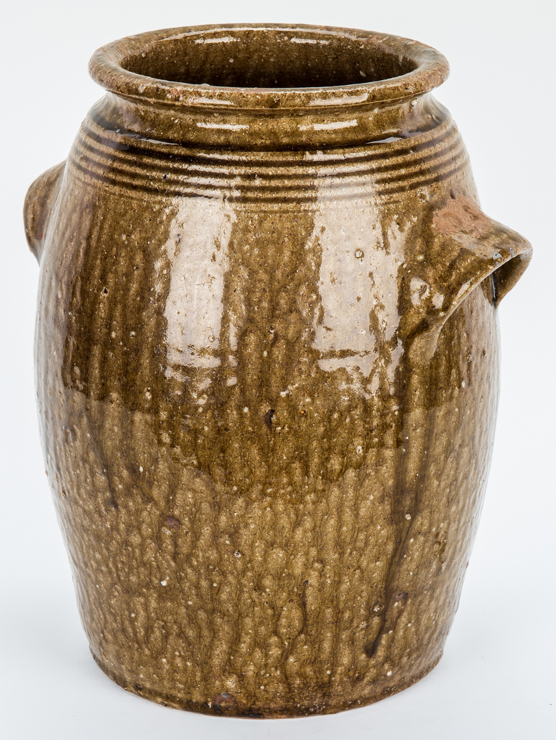 Lot 179: NC Stamped Daniel Seagle Pottery Jar, Two Gallons