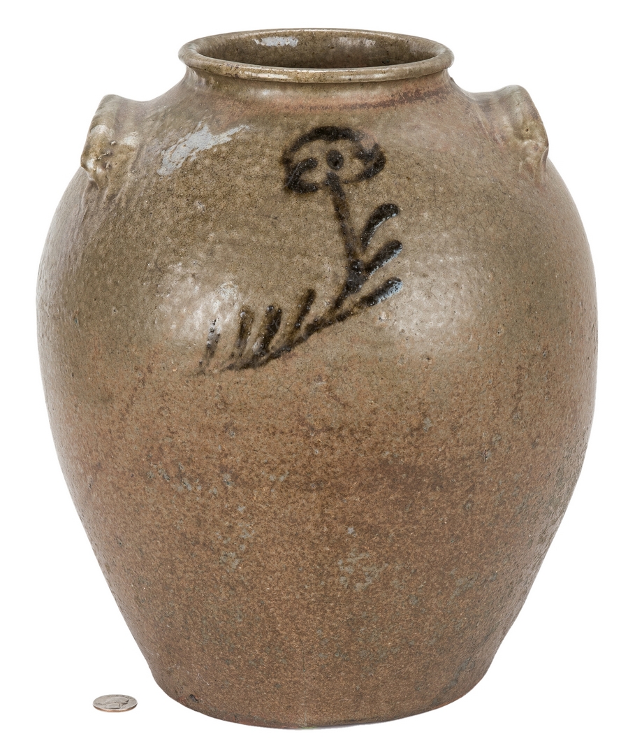 Lot 191: Decorated Edgefield, SC Stoneware Jar