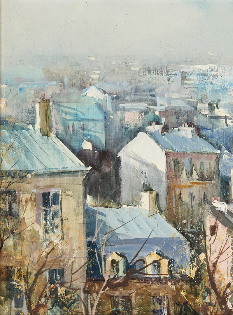 Lot 308: Lucien Delarue, O/C View of City