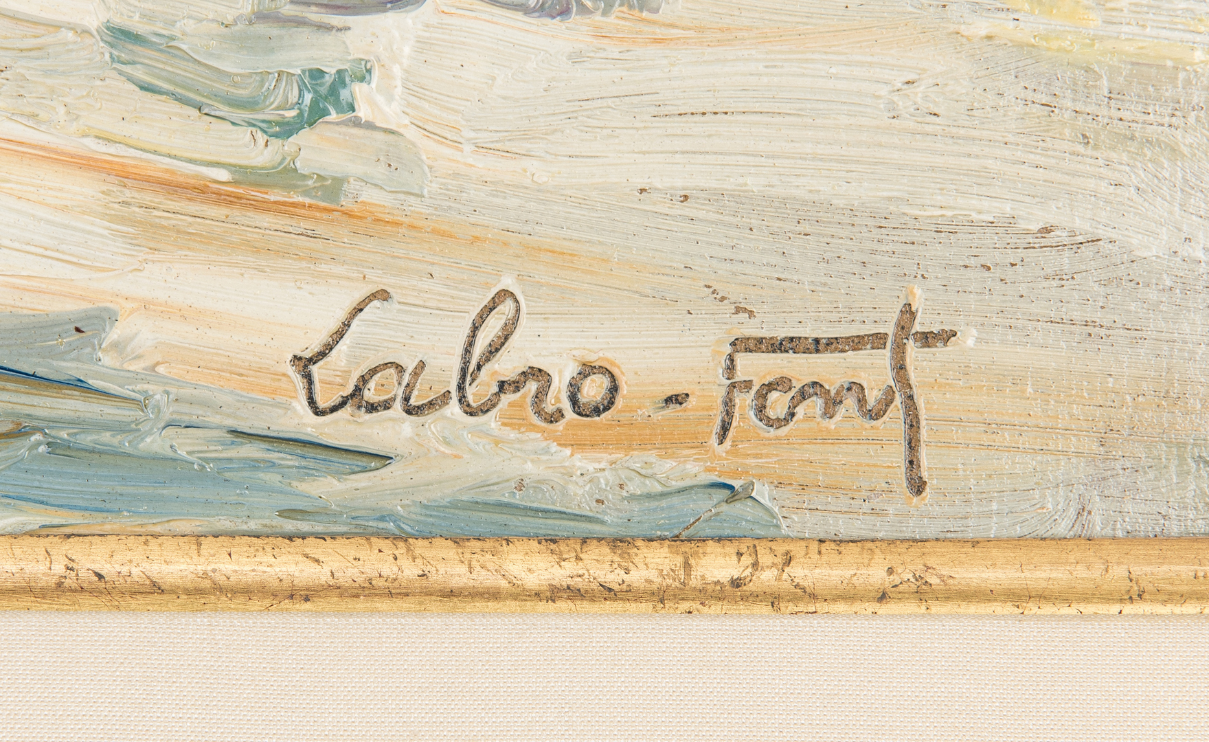 Lot 311: Louis Labro-Font Landscape Painting