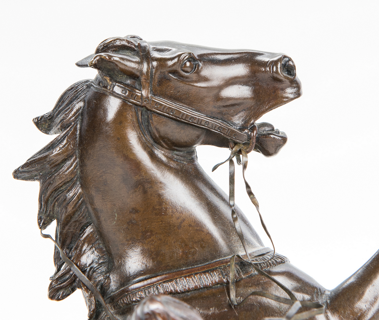 Lot 315: Pr. Bronze Figural Horse Bookends