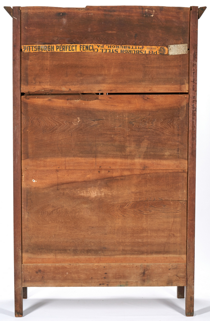 Lot 358: Middle TN Double-Paneled Armoire, Original Surface