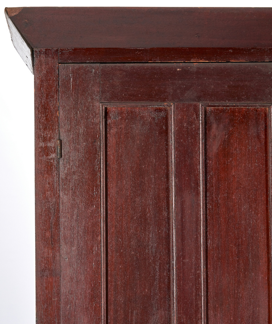 Lot 358: Middle TN Double-Paneled Armoire, Original Surface