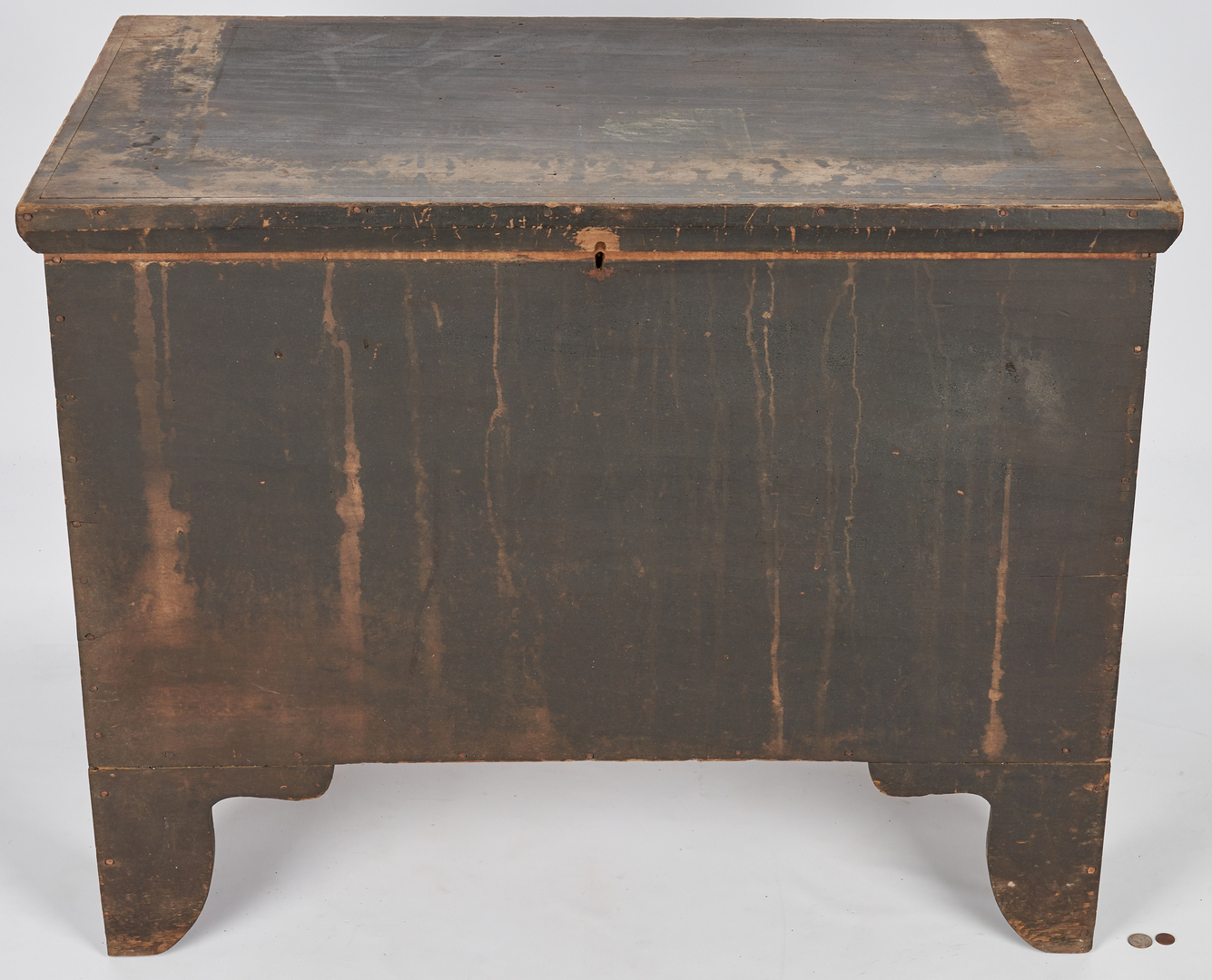 Lot 359: Middle TN Painted Blanket Chest, poss. Signed