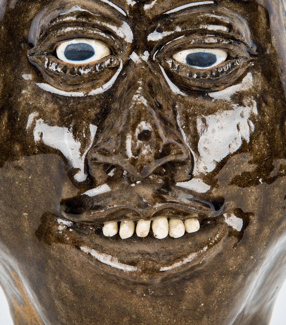 Lot 392: Lanier Meaders Folk Art Pottery Face Jug