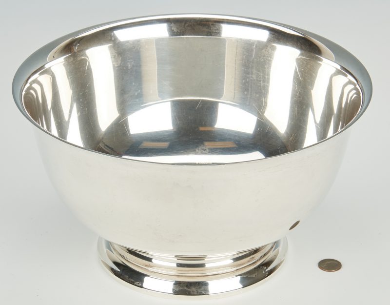 Lot 434: Gorham Sterling Silver Revere Punch Bowl