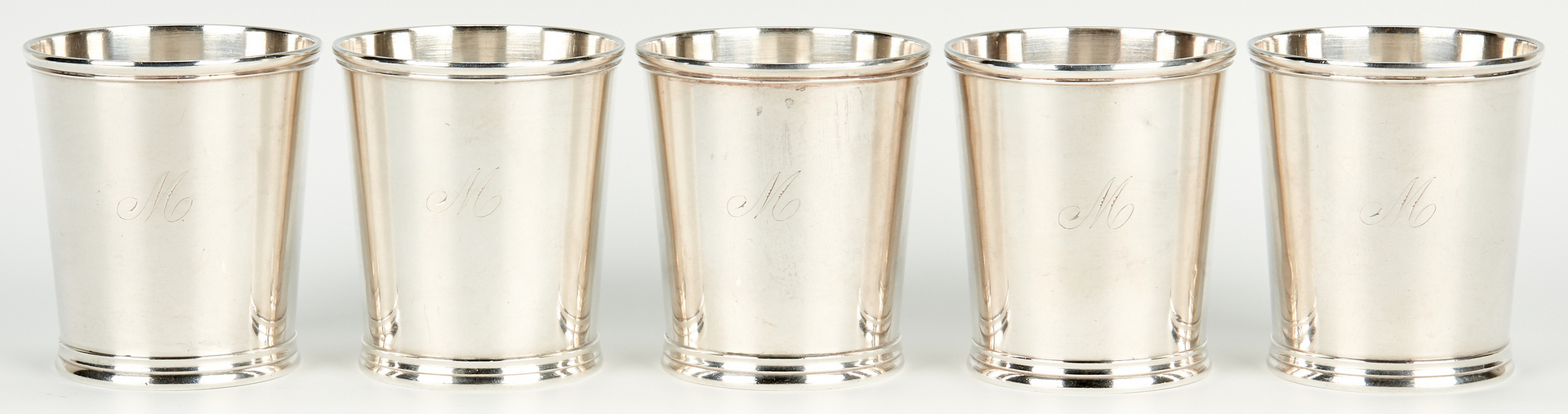 Lot 449: 6 Mint Julep Cups, incl. Wood & Hughes, Duhme & Co.