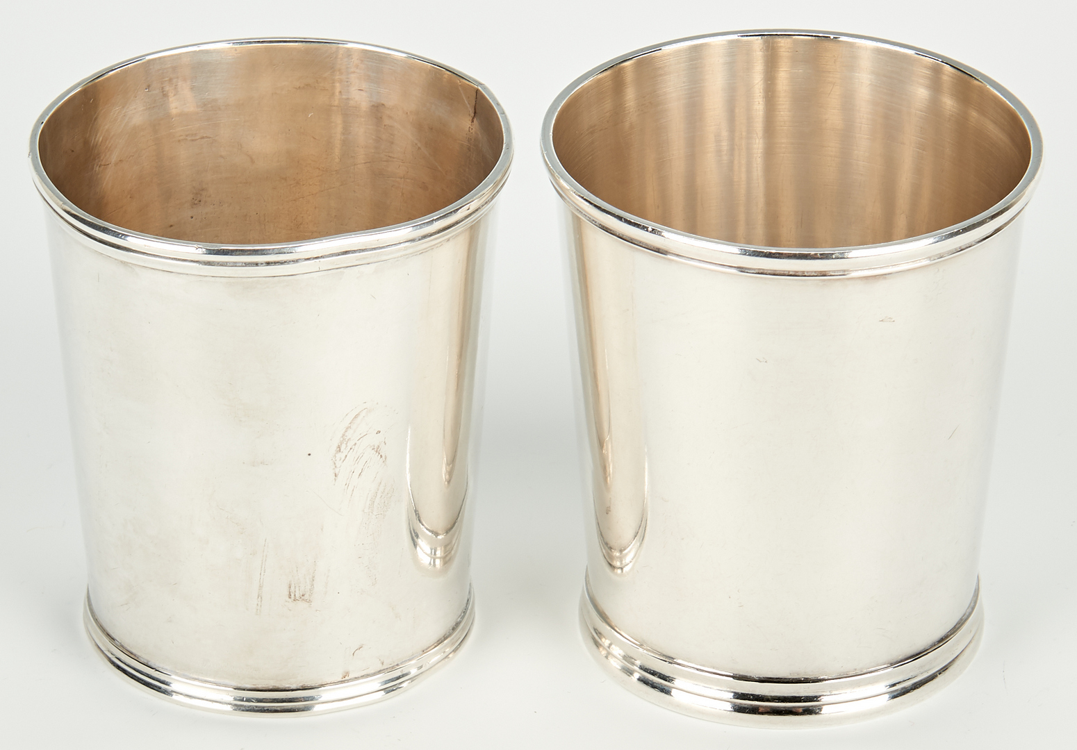 Lot 449: 6 Mint Julep Cups, incl. Wood & Hughes, Duhme & Co.