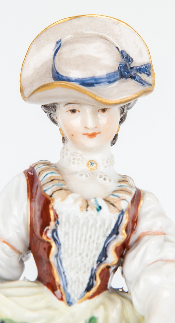 Lot 453: Group of 3 Meissen Female Figurals