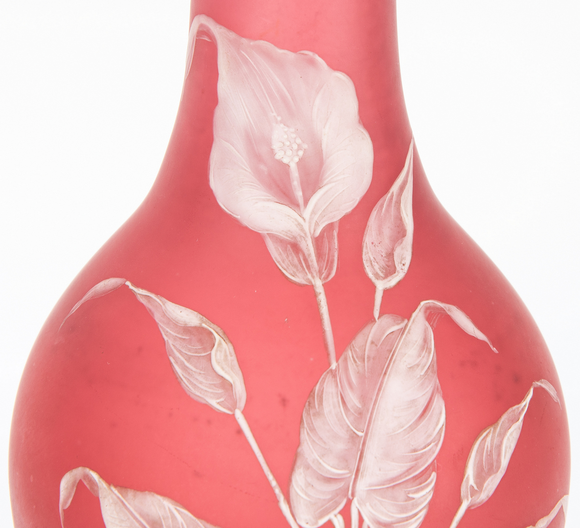 Lot 471: Webb Cameo Glass Vase, attrib. Thomas Webb