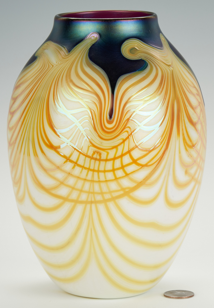 Lot 486: Charles Lotton Vase dated 1974