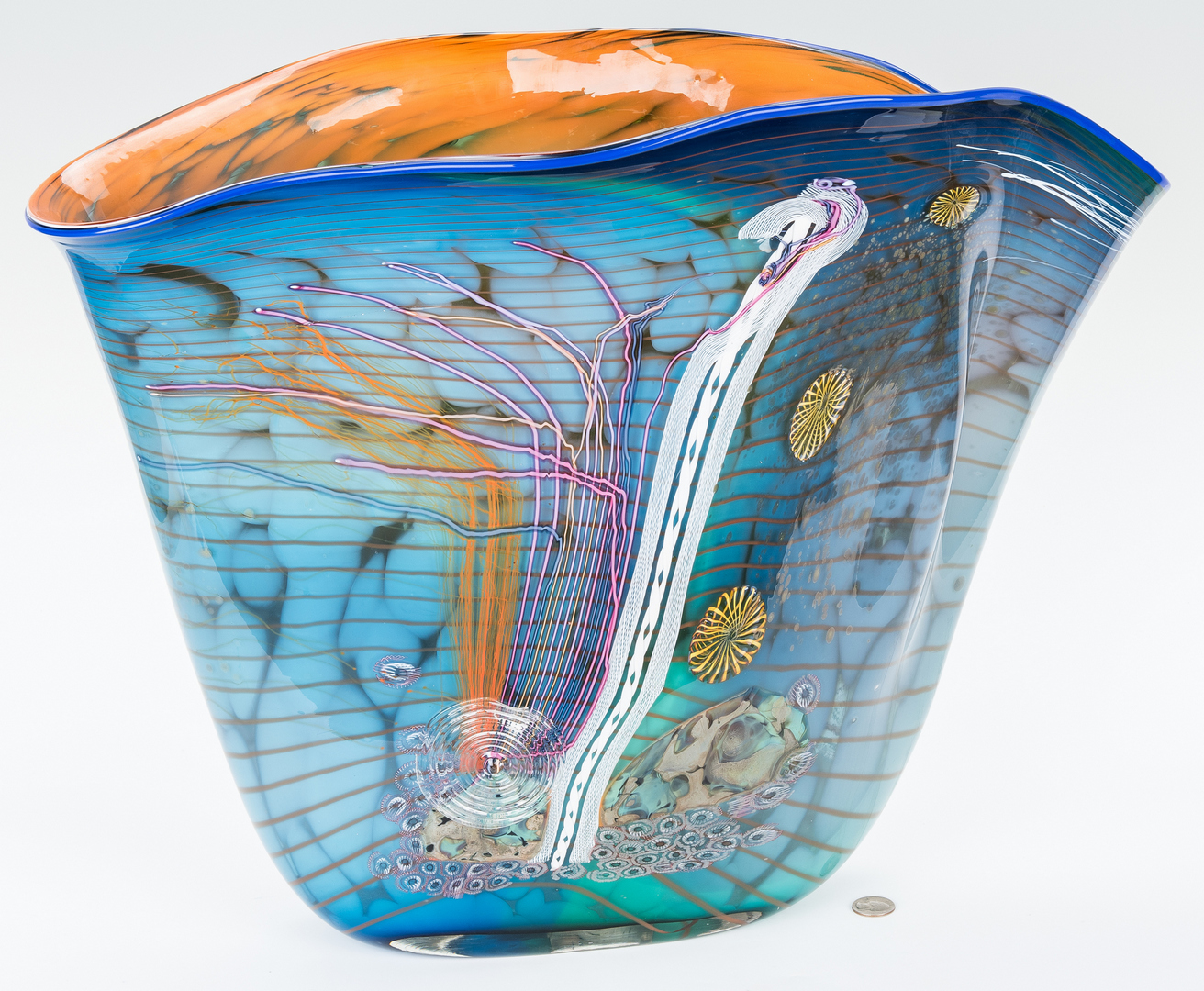Lot 488: Hawthorne & Nowak Studio Art Glass Vase