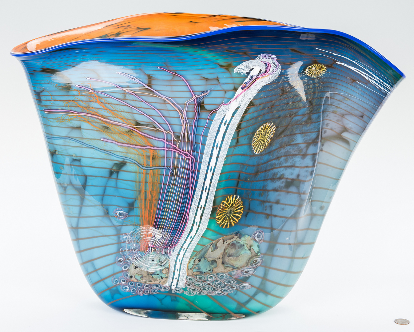 Lot 488: Hawthorne & Nowak Studio Art Glass Vase