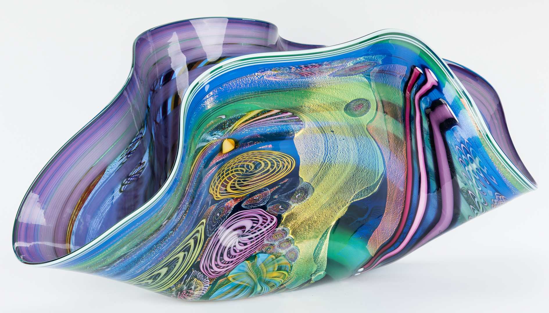 Lot 489:  Nowak Studio Art Glass Vase