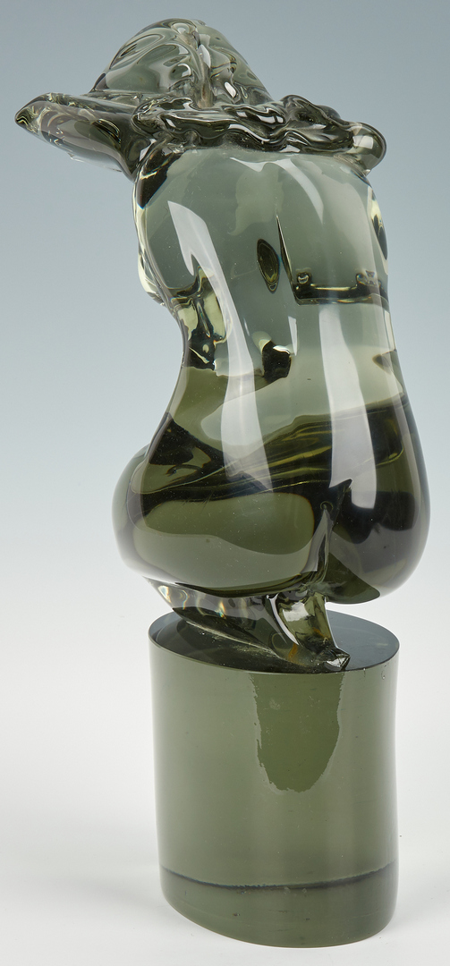 Lot 492: Loredano Rosin Murano Female Nude Art Glass Sculpture