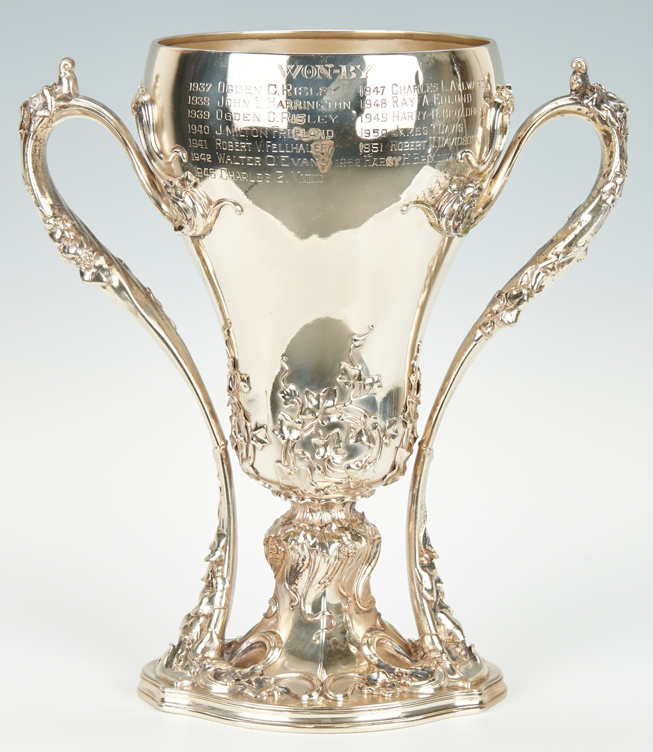 Lot 49: Whiting Art Nouveau Sterling Golf Trophy
