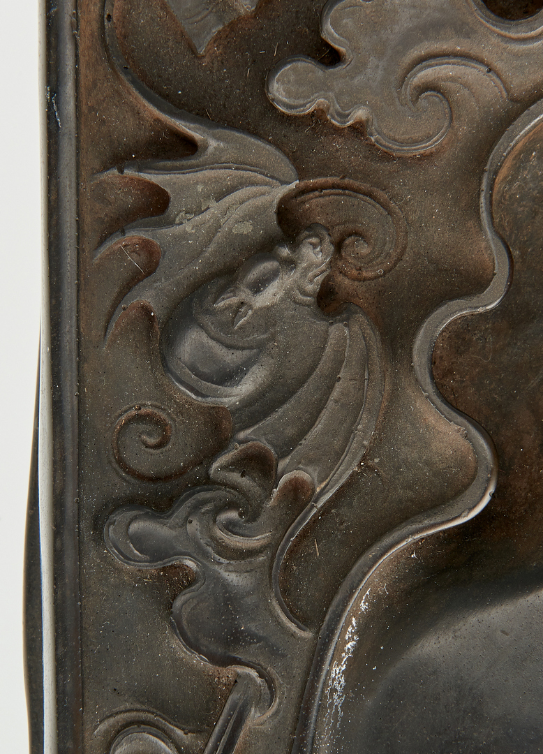 Lot 4: Chinese Duan Inkstone with Bats