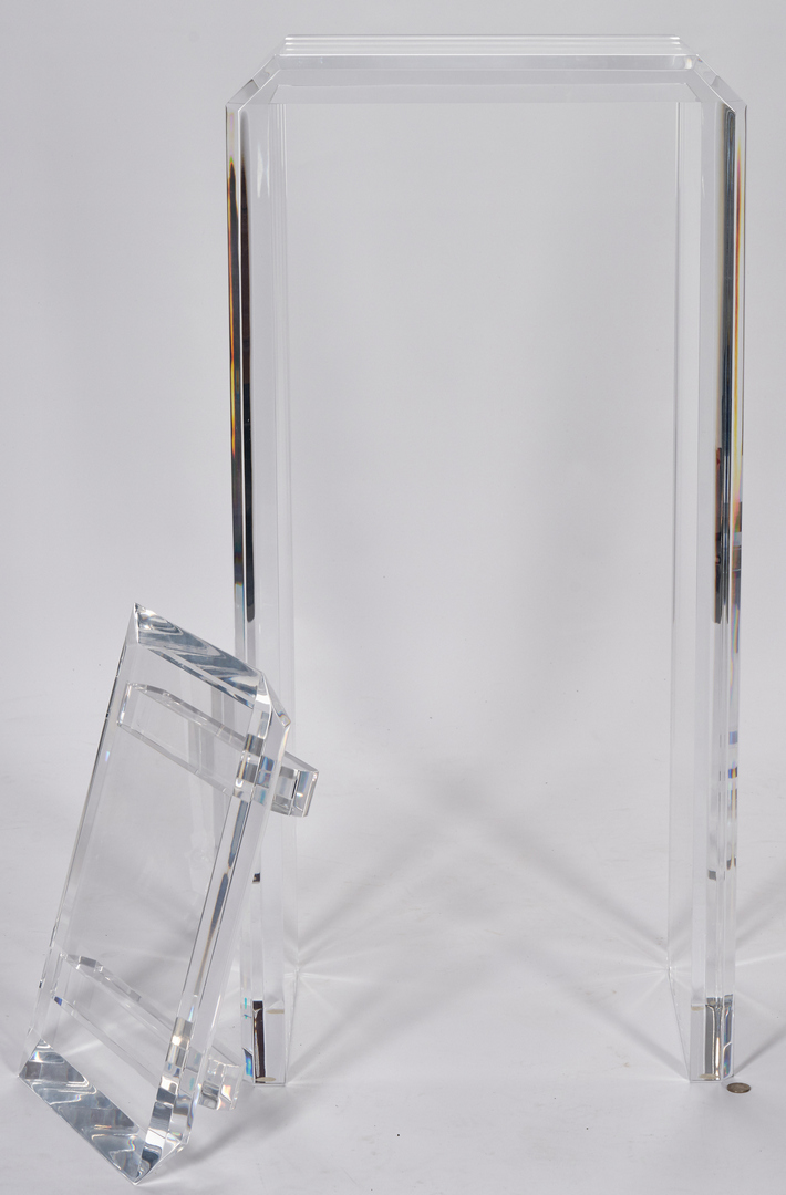Lot 512: 3 Acrylic or Lucite Pedestals