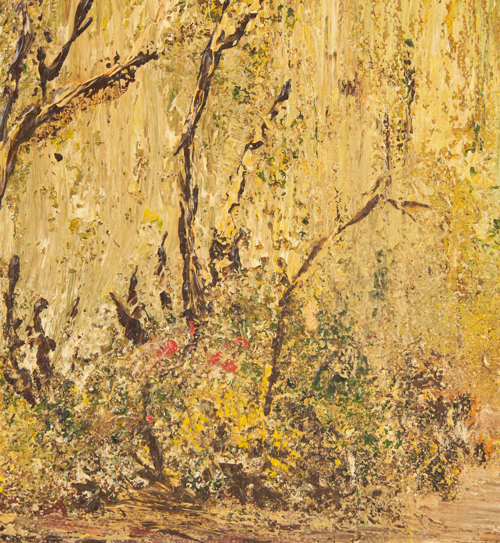 Lot 528: John T. Bauscher, Kentucky Oil Impressionist Landscape