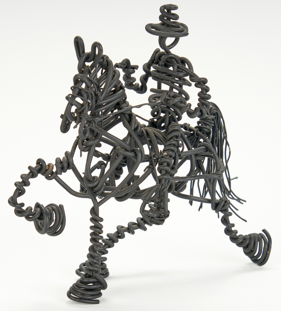 Lot 539: Vannoy Streeter, Wire Figure on Horseback