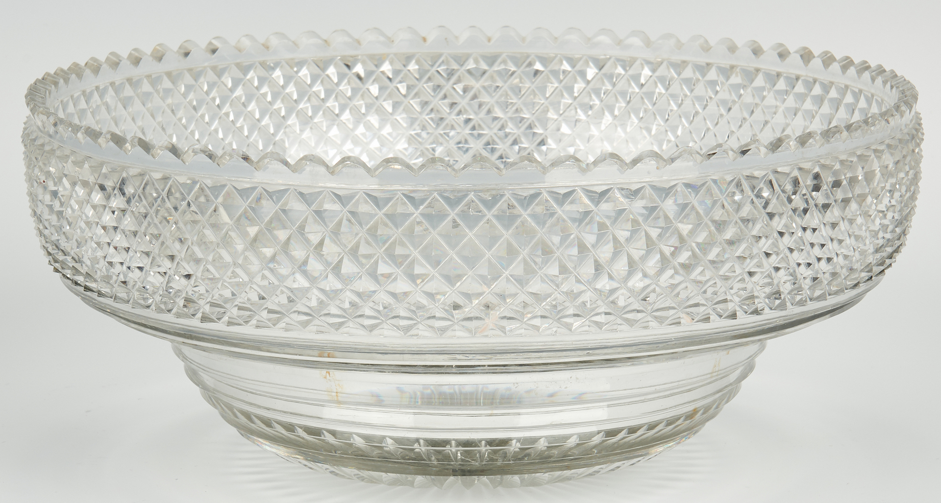 Lot 55: Emes & Barnard Georgian Sterling Centerpiece with Cut Glass Bowl