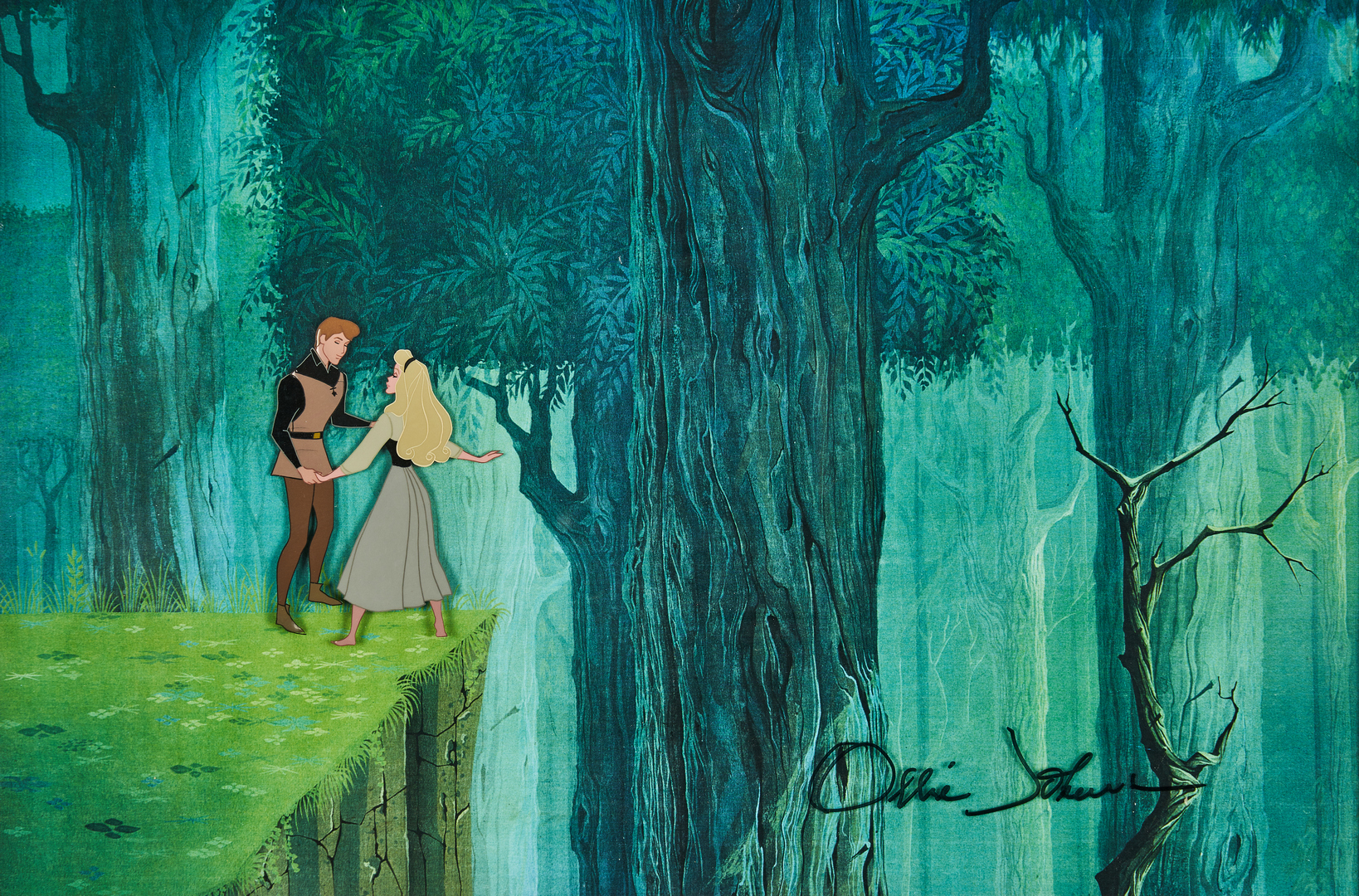 Lot 564: Sleeping Beauty Disney Animation Cel, signed Ollie Johnston | Case  Auctions