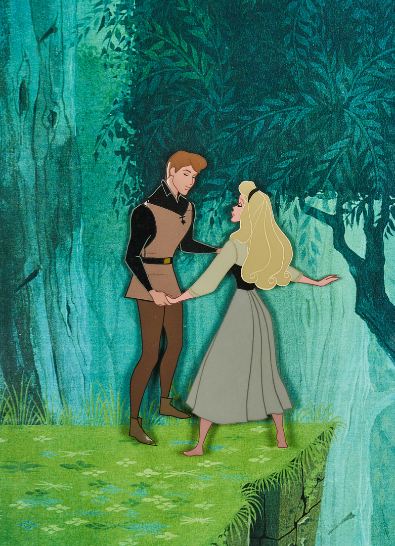 Lot 564: Sleeping Beauty Disney Animation Cel, signed Ollie Johnston
