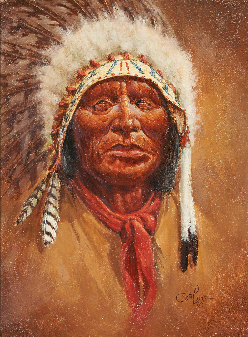 Lot 576: Ted Long O/B Native American "Black Tail"