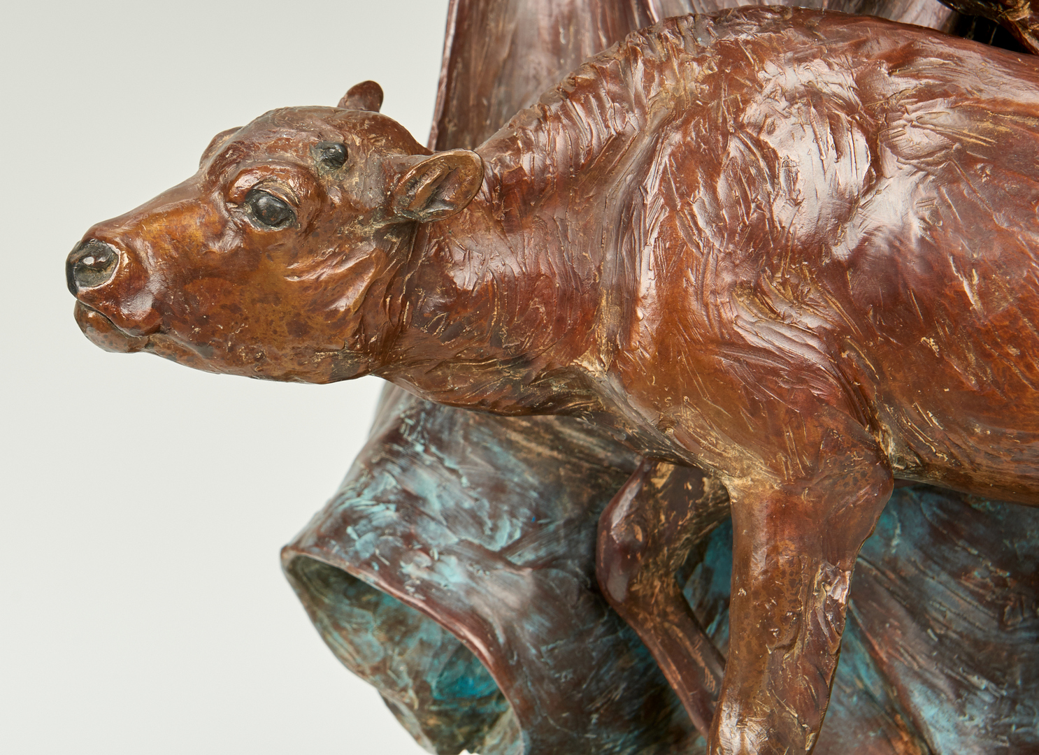 Lot 577: Veryl Goodnight Bronze Sculpture, Back from the Brink