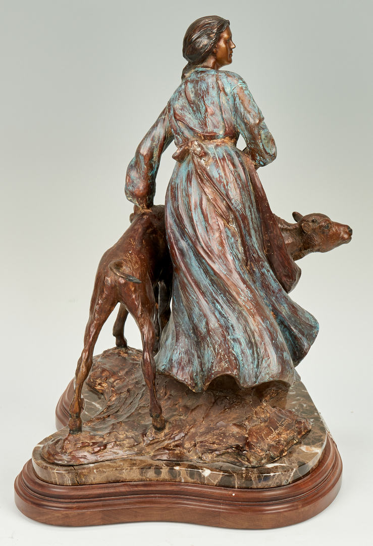 Lot 577: Veryl Goodnight Bronze Sculpture, Back from the Brink