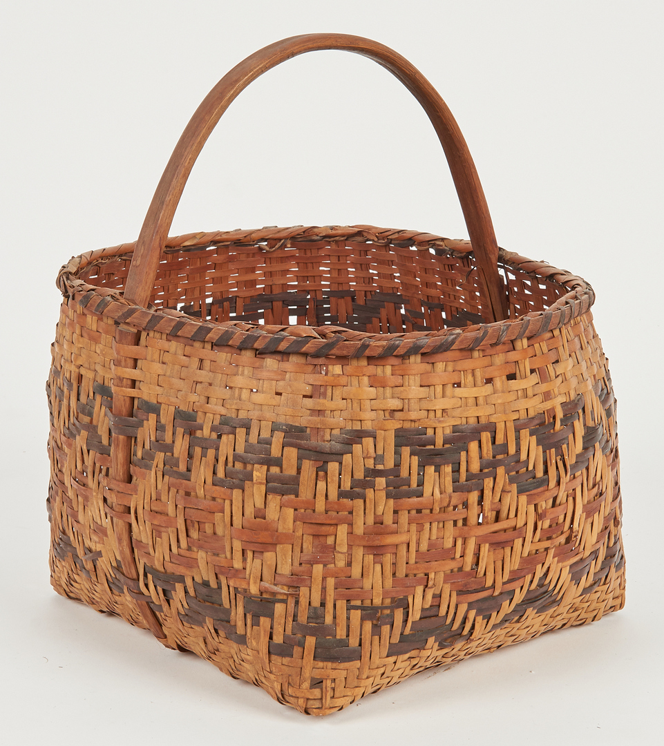 Lot 584:  2 Native American Cherokee Rivercane Baskets