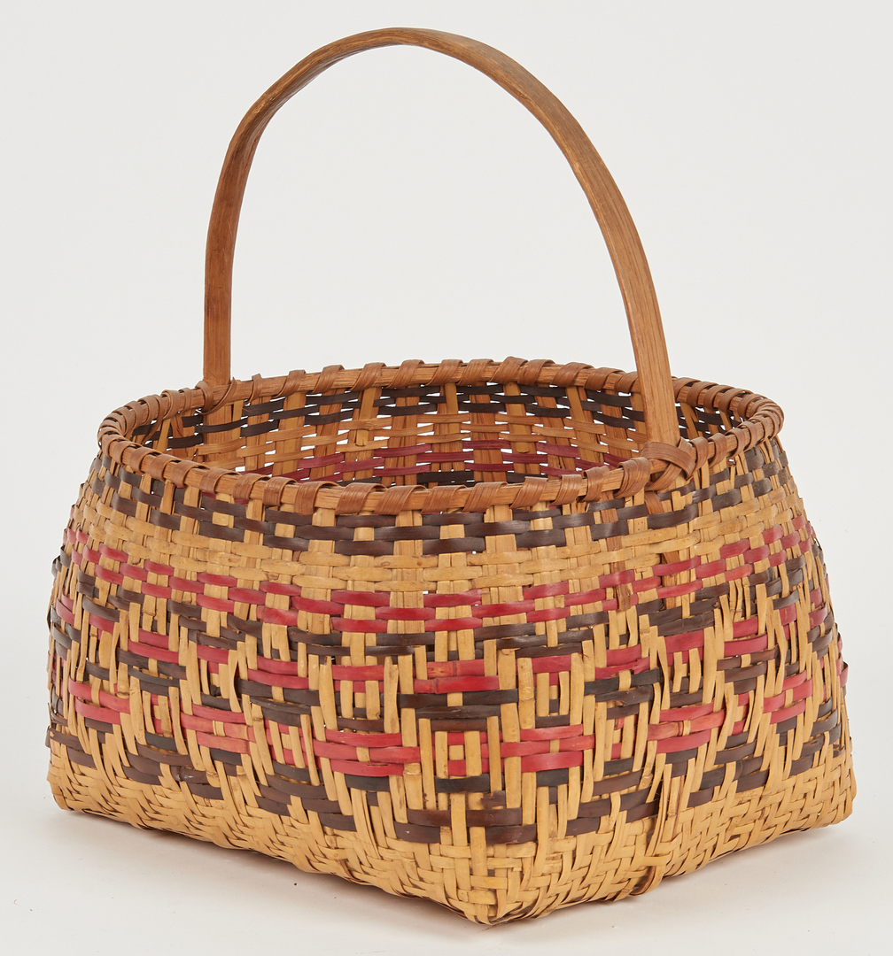 Lot 585: 3 Cherokee Indian Baskets, Two Rivercane