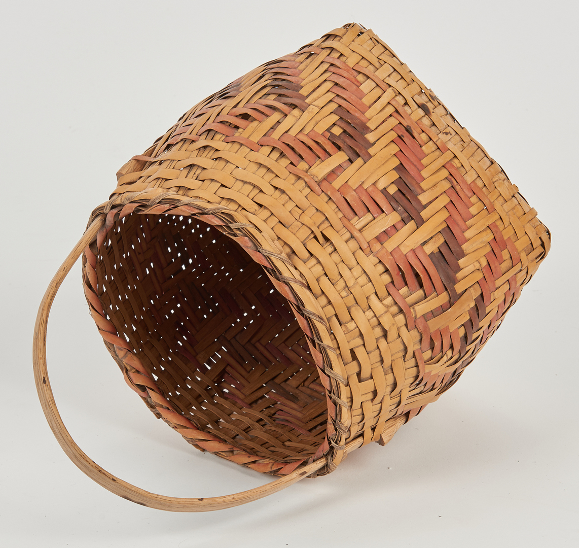 Lot 585: 3 Cherokee Indian Baskets, Two Rivercane