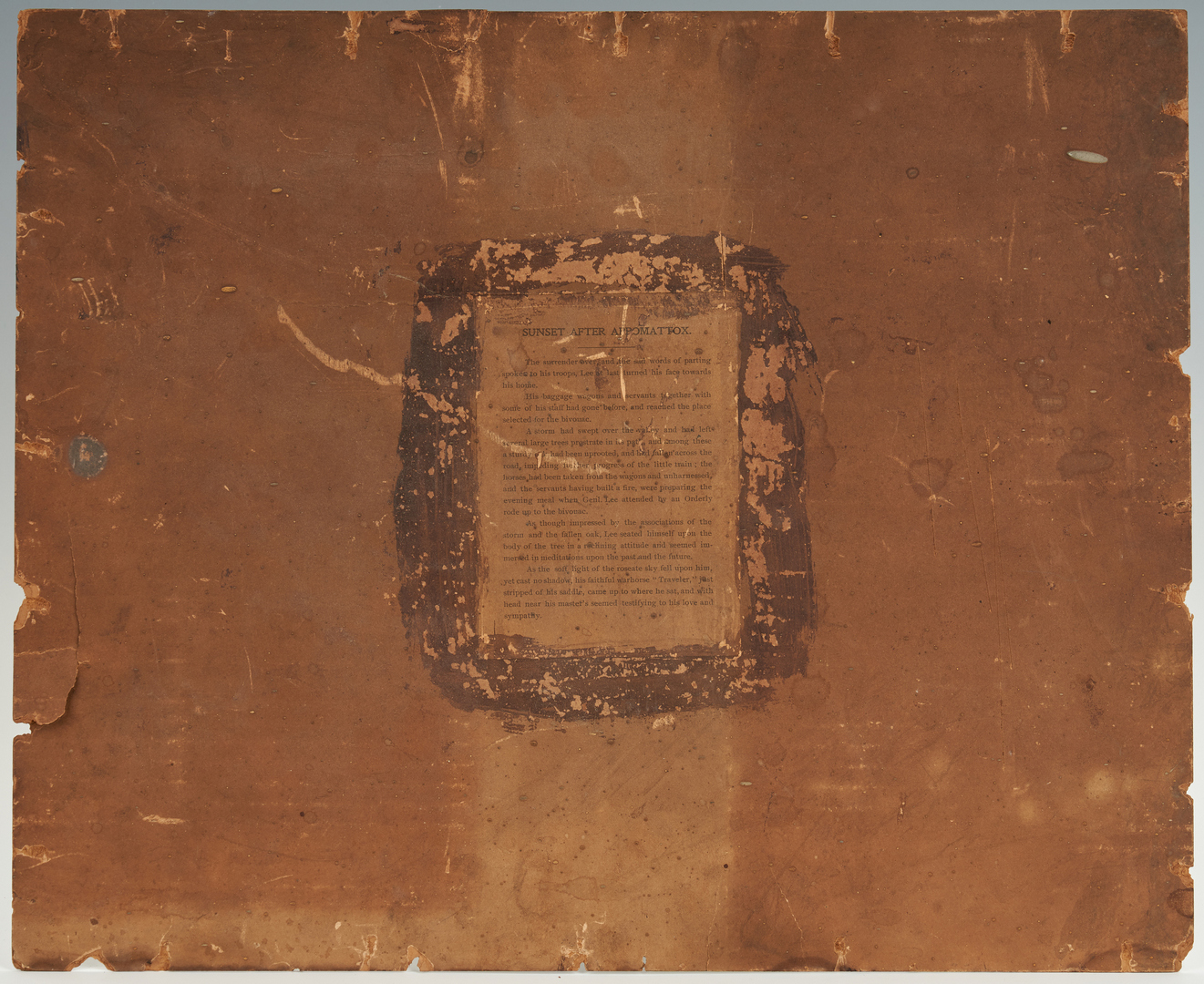 Lot 609: Carl Gutherz print of Robert E. Lee, Appomattox