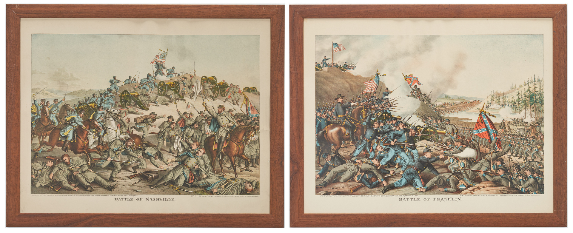 Lot 622: 2 Kurz and Allison Prints incl. Battle of Franklin