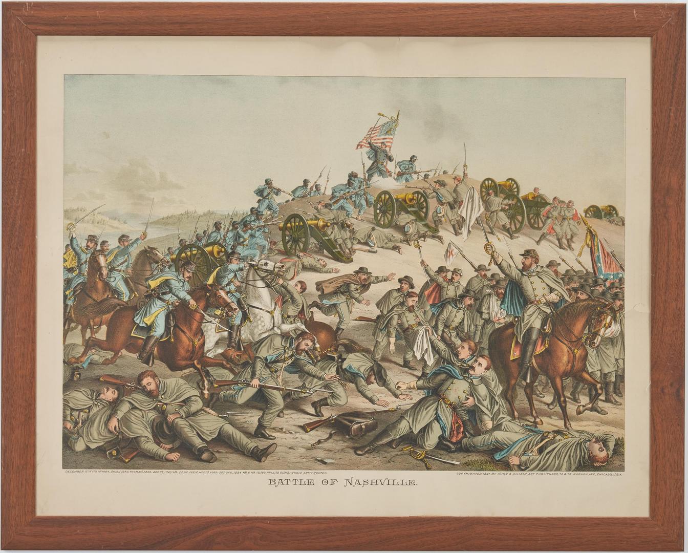Lot 622: 2 Kurz and Allison Prints incl. Battle of Franklin