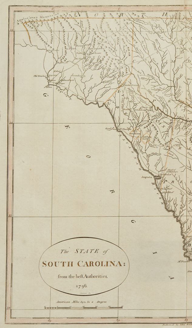 Lot 632: 3 Southern Maps, incl. 2  Antonio Zatta 1778, SC 1796