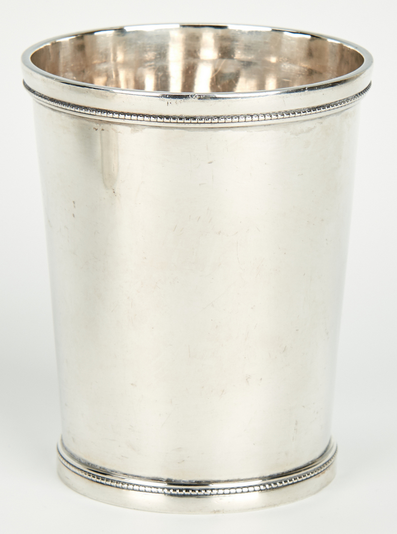 Lot 63: 4 Coin Silver Julep Cups, incl. KY